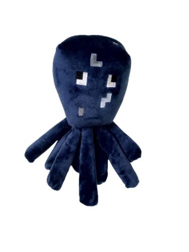 22 cm-es kék tintahal plüss - Minecraft - ÚJ