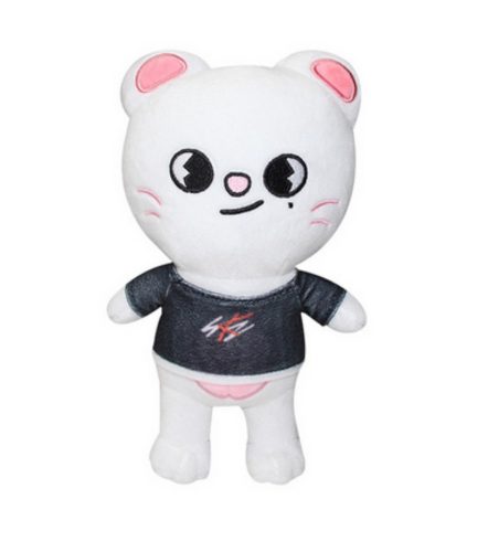 22 cm-es fehér plüss figura - Stray Kids - Jiniret, Hyunjin - ÚJ