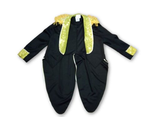 Férfi XL-es fekete jelmezruha, frakk, varázslóruha