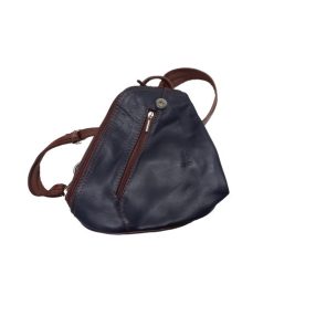   Sötétkék-barna kisméretű testtáska, vagy hátizsák - ÚJ