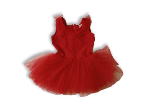 2-3 évesre piros tüllös aljú jelmezruha