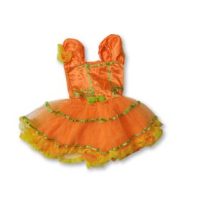 86-92-es narancssárga tököcskés jelmezruha, halloween