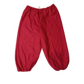 Férfi XXL-es piros térdig érő mikulás nadrág