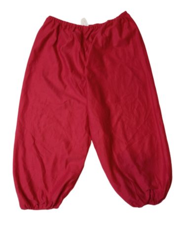 Férfi XXL-es piros térdig érő mikulás nadrág