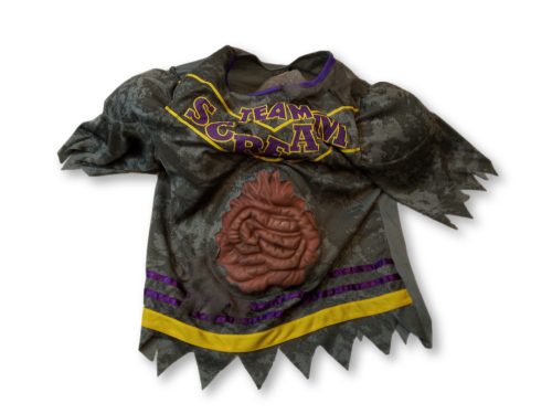 9-10 évesre izmosított baseball halloweeen jelmezfelső - Team Scream - George