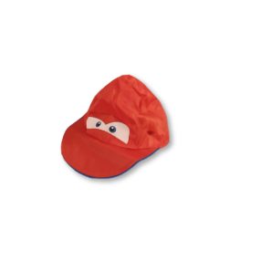 52-54 cm-es fejre piros jelmezsapka - Verdák (hibás)