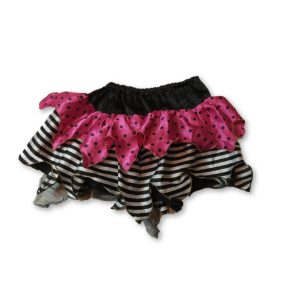 3-6 évesre pink-fekete tüllös jelmezszoknya
