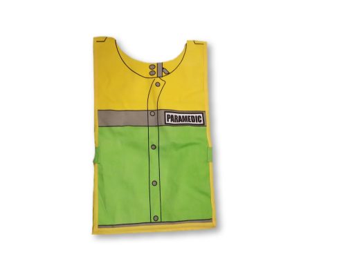 Sárga-zöld orvos jelmezfelső, mellény