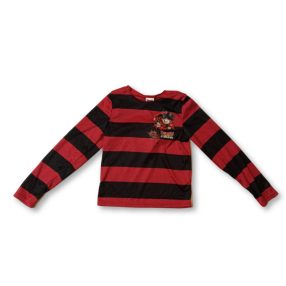   122-128-as piros-fekete csíkos jelmezfelső - Dennis a komisz - George - ÚJ