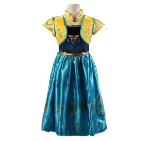   128-134-es kék-sárga Anna jelmez - Frozen, Jégvarázs - ÚJ