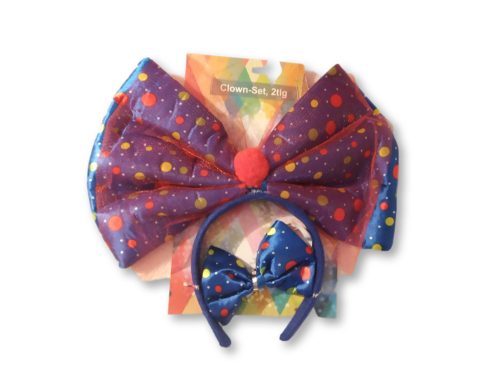 Kék bohóc szett, 2 részes - ÚJ