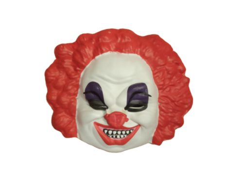Rémisztő bohóc szivacs álarc, maszk