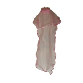 Rózsaszín hajba tűzhető fátyol - ÚJ