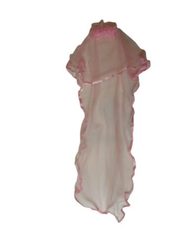 Rózsaszín hajba tűzhető fátyol - ÚJ