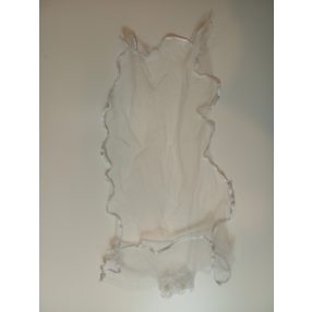 Fehér hajba rögzíthető fátyol - ÚJ