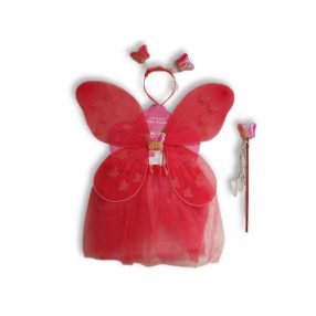 Piros pillangó szett, 4 részes - ÚJ