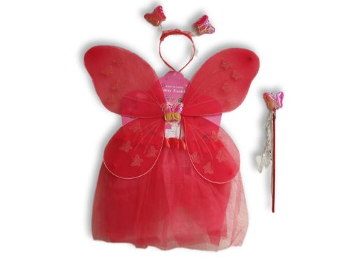 Piros pillangó szett, 4 részes - ÚJ