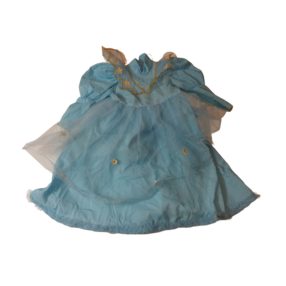 Nagyobb lányra kék csillagos jelmezruha, hercegnőruha