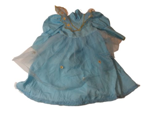 Nagyobb lányra kék csillagos jelmezruha, hercegnőruha