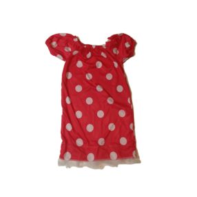 8-10 évesre piros-fehér pöttyös jelmezruha