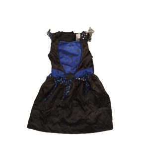 5-6 évesre kék-fekete boszorkányruha, halloween