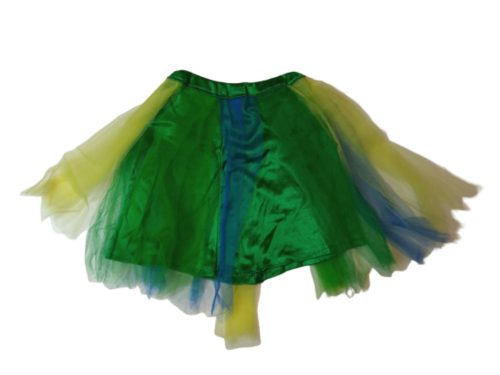 6-8 évesre zöld-kék tüllös jelmezszoknya
