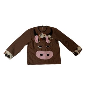 Nagyobb gyerekre boci, tehénke jelmezfelső