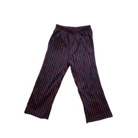 3-4 éveser fekete alapon piros csíkos jelmezalsó