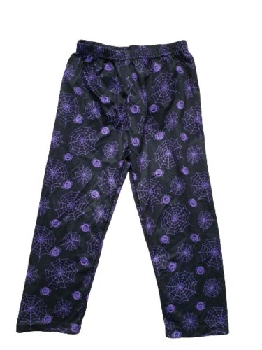 3-4 évesre fekete alapon lila pókos, pókhálós jelmeznadrág - Halloween - George