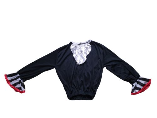 5-6 évesre fekete fodros nyakú jelmezfelső