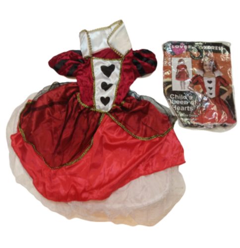 4-6 évesre abroncsos piros jelmezruha, Szívkirálynő - Alíz Csodaországban - ÚJ