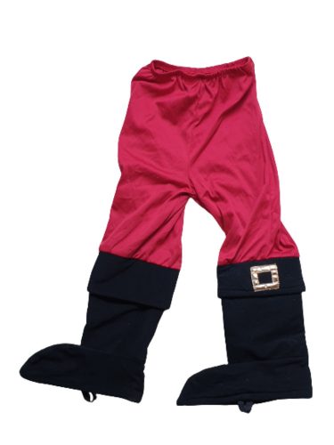 3-5 évesre piros alján fekete csizma részel, jelmezalsó