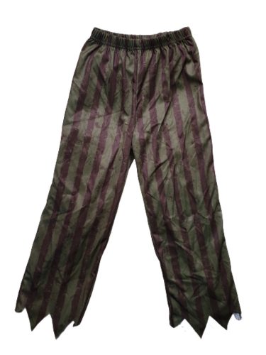 7-8 évesre zöld-barna csíkos jelmezalsó