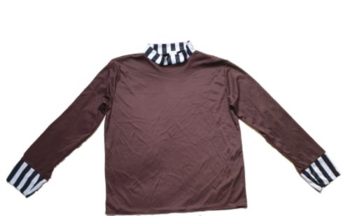 Férfi L-es barna jelmezfelső, rab felső