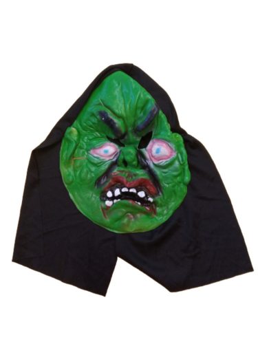Zöld rém gumi maszk, álarc- Halloween