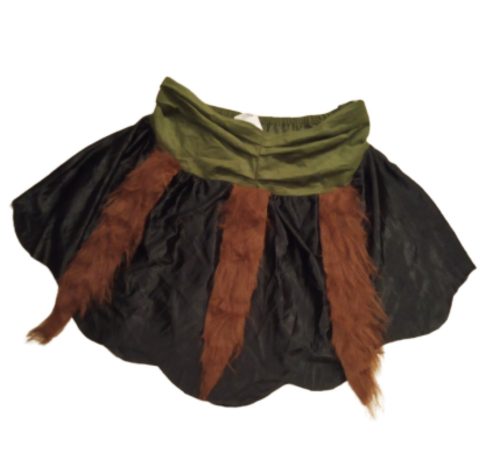 Női 2-3XL-es khaki-barna jelmezszoknya (pl. farkas, vagy ősember)