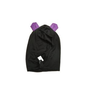 Fekete fejdísz lila füllel, jelmezkiegészítő