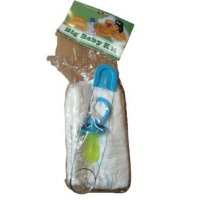   Felnőtt pelenka kék biztosítótűvel,cumival órásbébi jelmez kiegészítő - ÚJ