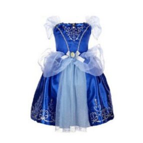   140-es sötétkék jelmezruha, hercegnőruha - Hamupipőke - ÚJ