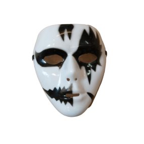 Fekete-fehér horror, halloween maszk - ÚJ