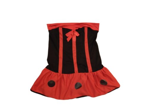 Női M méretű pánt nélküli katica  jelmezruha