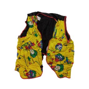 Nagyobb gyerekre bohóc jelmezfelső, mellény