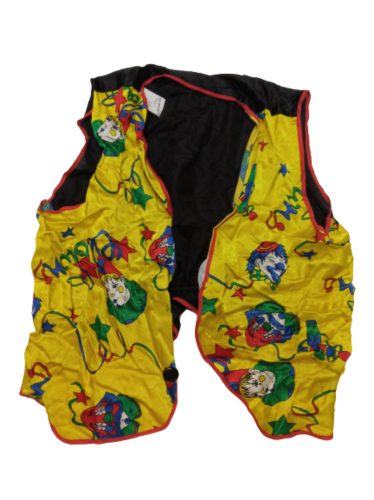 Nagyobb gyerekre bohóc jelmezfelső, mellény