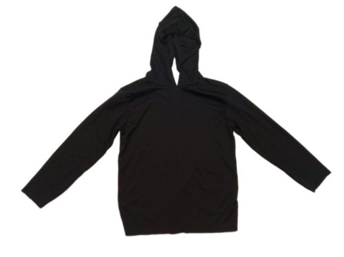 4-6 évesre fekete kapucnis jelmezfelső (pl. Halloween)