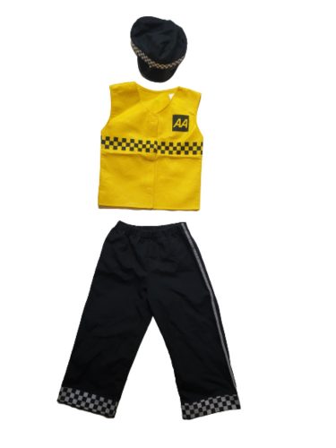 6-8 évesre sárga-fekete jelmez szett, 3 részes
