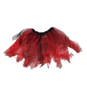 4-5 évesre piros-fekete tüll jelmez szoknya