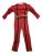 7-8 évesre piros izmosított jelmez - Power Rangers (használtabb)