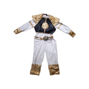 8 évesre fehér-fekete-arany kétrészes jelmezruha, harcos