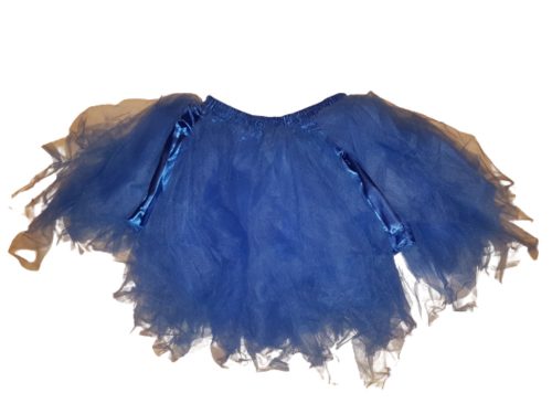 Női kék alábélelt tüllszoknya jelmezhez - ÚJ