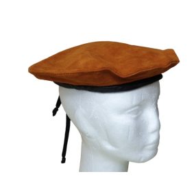 54 cm-es fejre barna hasítottbőr jelmezsapka